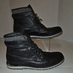 Men's Black Leather Boots
